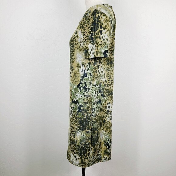 W118 By Walter Baker T-Shirt Dress M Soft Knit Animal Print Casual Pullo…‎ - Picture 3 of 7